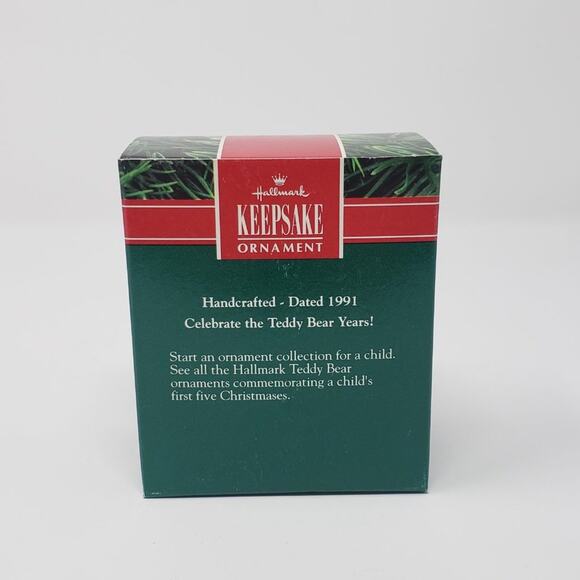 1991 Hallmark Child’s Fifth Christmas Handcrafted Keepsake Holiday Ornament - Picture 2 of 7